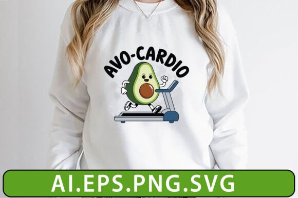 Avo-Cardio Gym Workout Funny T-shirts