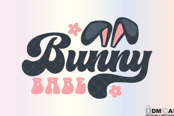 Bunny Babe Ears Svg PNG Graphics and Print Templates