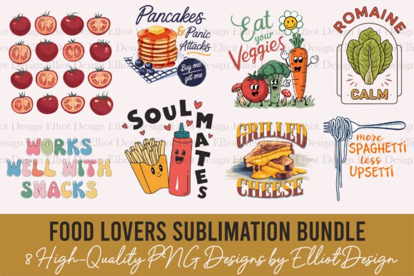 Food Lovers Sublimation PNG Bundle Graphics and T-Shirt Designs Review