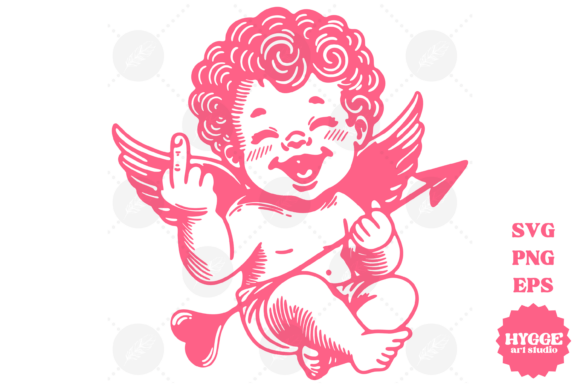 Funny Sarcastic Cupid Vintage Valentines Graphics and Illustrations Review