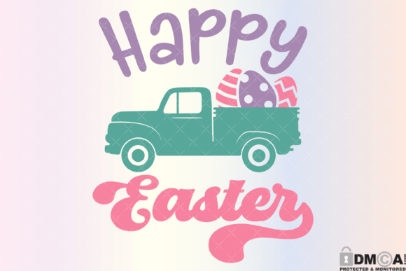 Happy Easter Truck Svg PNG Graphics and Print Templates Review