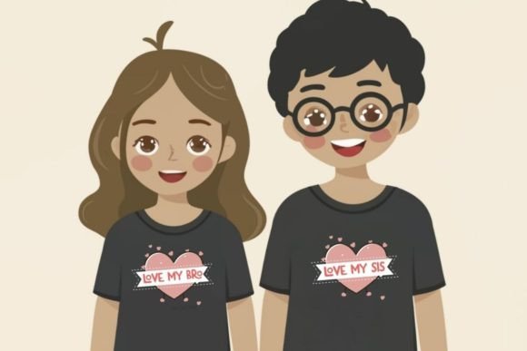 Love My Sis, Love My Bro Funny Valentine Graphics and T-Shirt Designs Review