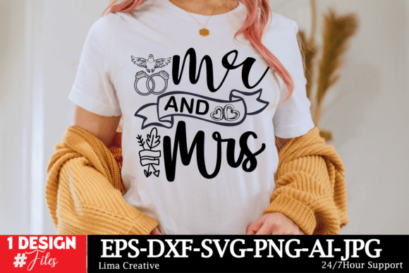 Mrs and Mrs Design Graphics for T-Shirt Designs