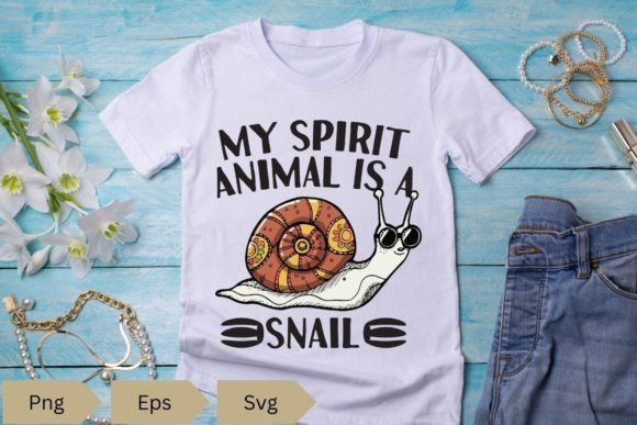 My Spirit Animal is a SNAIL Graphics and T-Shirt Designs Review