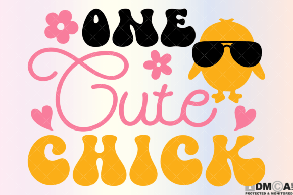 One Cute Chick Svg PNG Graphics and Print Templates Review