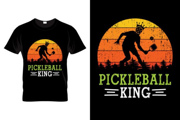Pickleball Funny Retro Vintage T-shirt Graphics and T-Shirt Designs