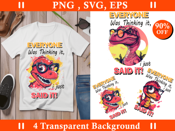 Sarcastic Sublimation Bundle, Funny Dino: Graphics and T-Shirt Designs Review