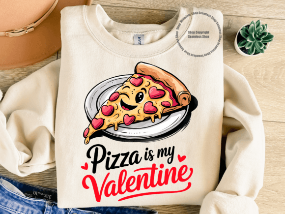 Valentine s Pizza Lover PNG Funny Gift Graphics and T-Shirt Designs