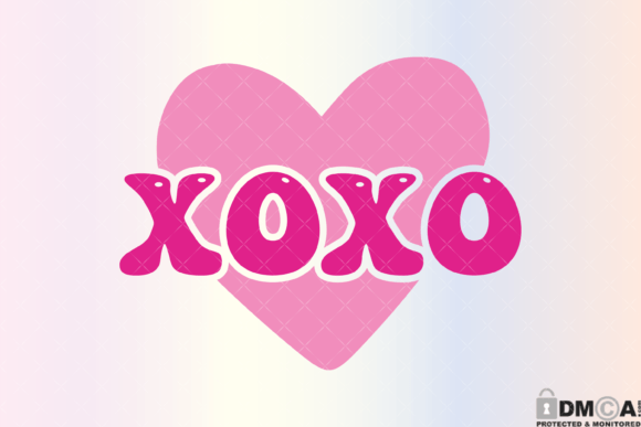Xoxo Heart Valentines Day Svg PNG Graphics and Print Templates Review